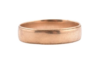 Lot 282 - HALLMARKED 9CT GOLD BAND RING