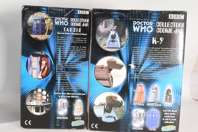 Lot 726 - DR WHO - TWO COLLECTORS EDITION COOKIE JARS & TRASH BIN