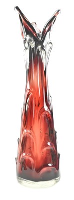 Lot 252 - JAN BERANEK FOR SKRDLOVICE - POST WAR MID CENTURY CASED GLASS VASE