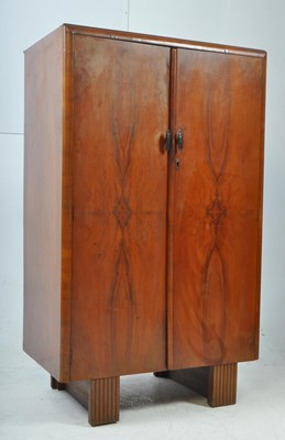Lot 655 - VINTAGE 20TH CENTURY ART DECO BACHELOR'S WARDROBE