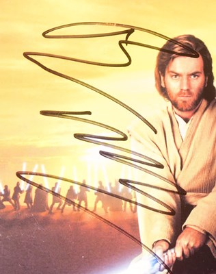 Lot 160 - STAR WARS - EPISODE II - DUAL SIGNED PROMO CARD - JACKSON & MCGREGOR