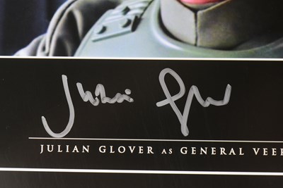Lot 144 - STAR WARS - JULIAN GLOVER (GENERAL VEERS) - OFFICIAL PIX SIGNED 8X10"