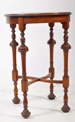 Lot 784a - QUEEN ANNE REVIVAL WALNUT PEDESTAL SIDE TABLE
