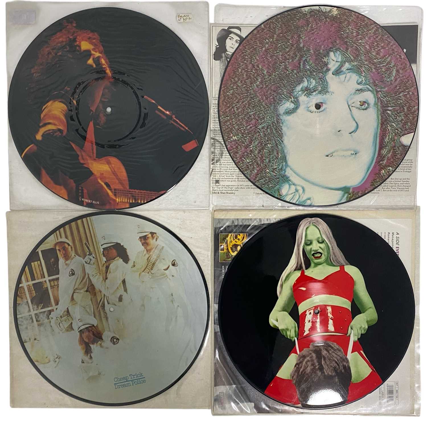 Lot 110 - PICTURE DISCS - FOUR VINYL RECORDS