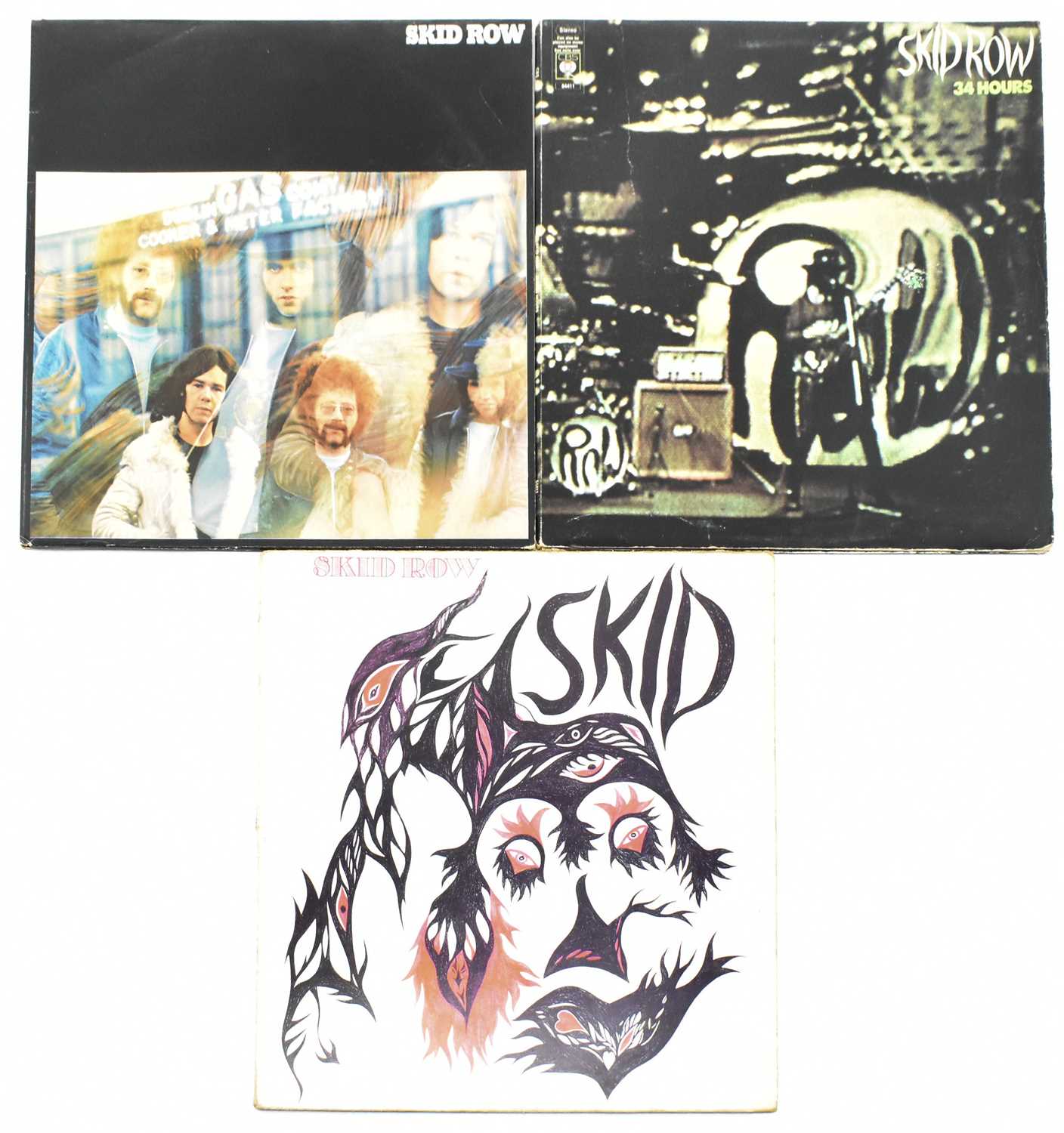 Lot 67 - SKID ROW - 3 VINYL RECORD ALBUMS