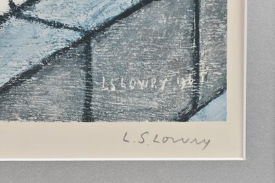 Lot 80 - AFTER L. S. LOWRY (1887-1976) - HUDDERSFIELD - SIGNED LITHOGRAPH
