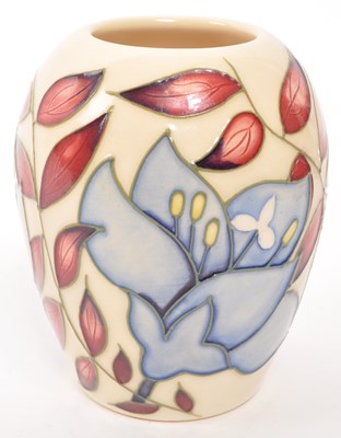 Lot 162 - MOORCROFT POTTERY - CONTEMPORARY CERAMIC BUD / STEM VASE
