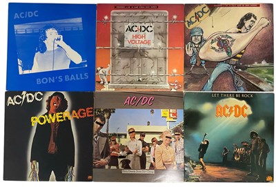 Lot 60 - AC/DC - COLLECTION OF 8 VINYL RECORD ALBUMS