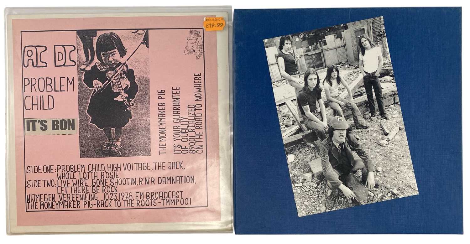 Lot 129 - AC/DC - BOOTLEGS - TWO VINYL RECORDS