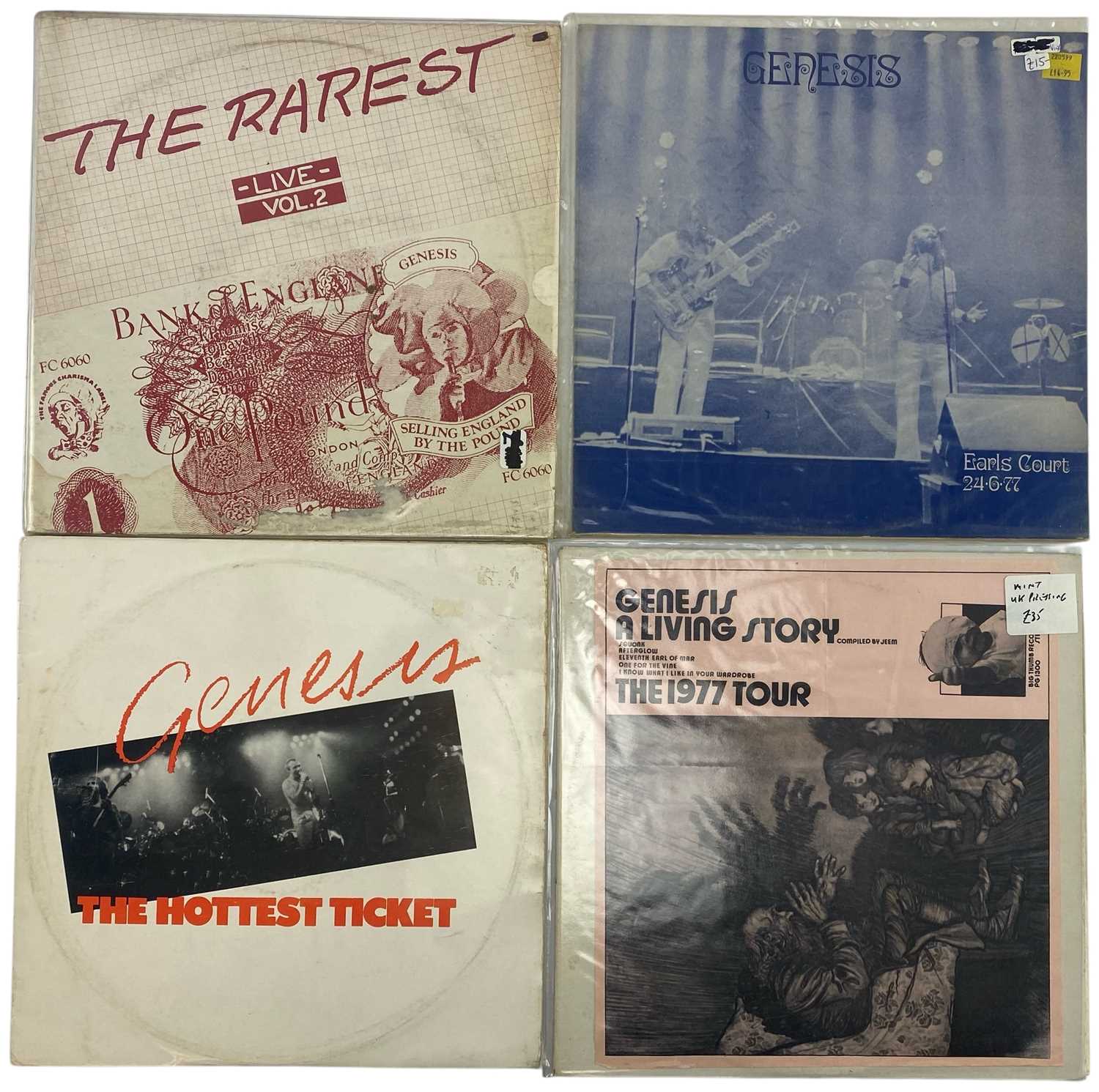 Lot 130 - GENESIS - BOOTLEGS / UNOFFICIAL RELEASES - FOUR VINYL RECORDS