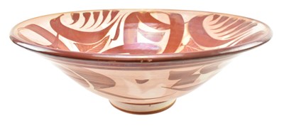 Lot 1 - ALAN CAIGER-SMITH MBE (1930-2020) - ALDERMASTON POTTERY LUSTRE CENTREPIECE BOWL