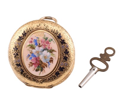 Lot 34 - SWISS 18CT GOLD POCKET WATCH