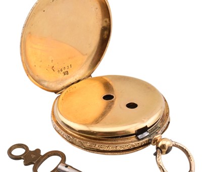 Lot 34 - SWISS 18CT GOLD POCKET WATCH