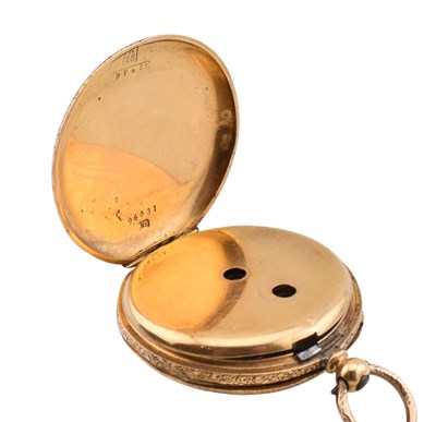 Lot 34 - SWISS 18CT GOLD POCKET WATCH