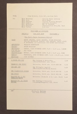 Lot 22 - THE GOON SHOW – BBC COMEDY SHOW 1951-1960 - ORIGINAL RECORDING SCRIPT