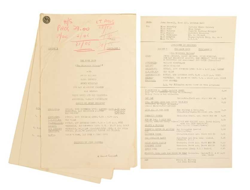 Lot 27 - THE GOON SHOW – BBC COMEDY SHOW 1951-1960 - ORIGINAL RECORDING SCRIPT