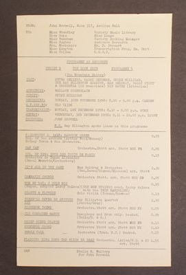 Lot 27 - THE GOON SHOW – BBC COMEDY SHOW 1951-1960 - ORIGINAL RECORDING SCRIPT