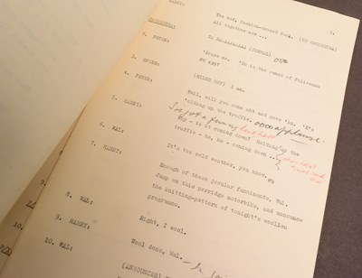 Lot 34 - THE GOON SHOW – BBC COMEDY SHOW 1951-1960 - ORIGINAL RECORDING SCRIPT