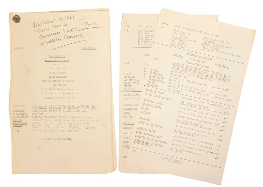 Lot 49 - THE GOON SHOW – BBC COMEDY SHOW 1951-1960 - ORIGINAL RECORDING SCRIPT