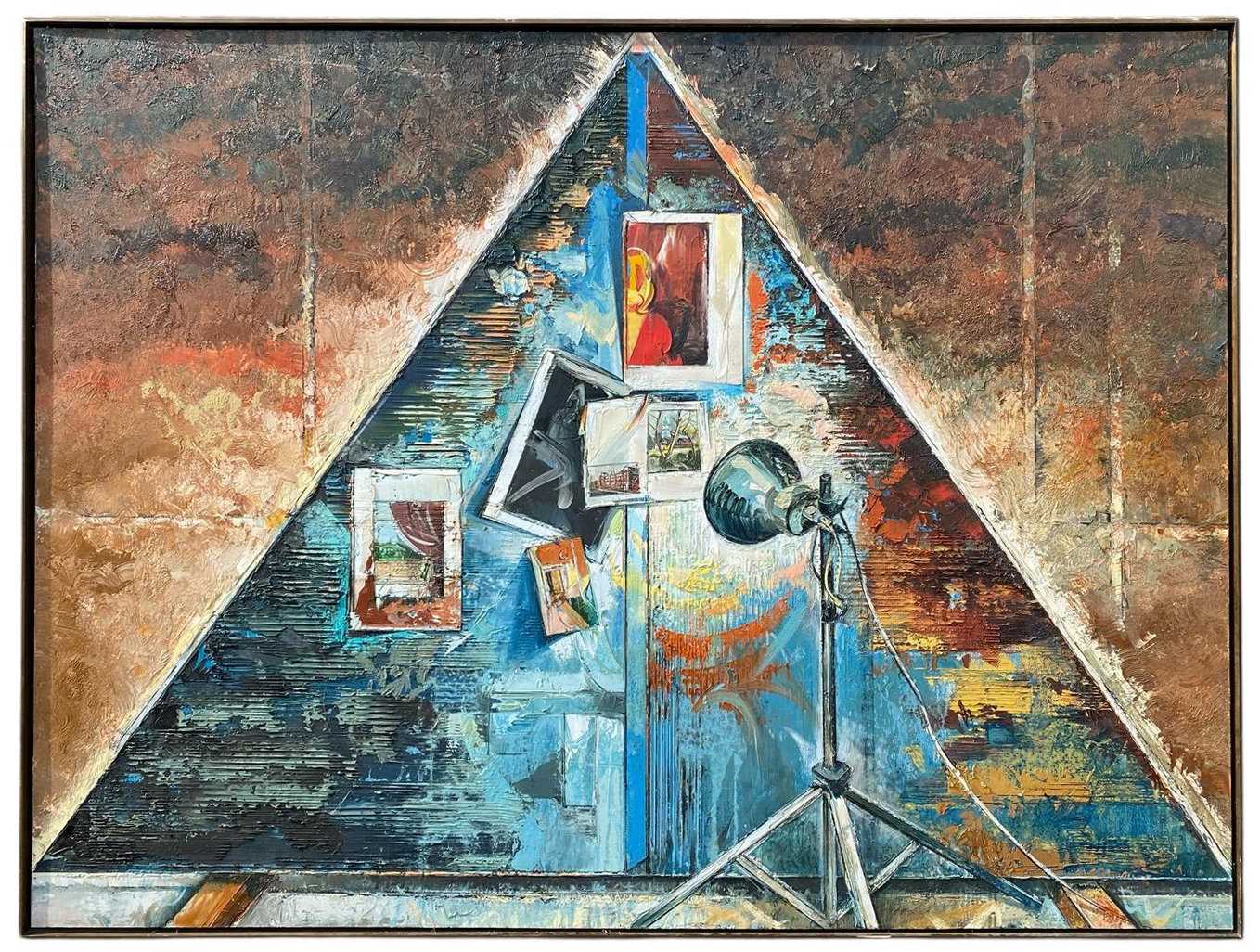 Lot 1 - JOHN MONKS (B. 1954) - POSSIBLY INTERIOR - 2000 - OIL ON CANVAS