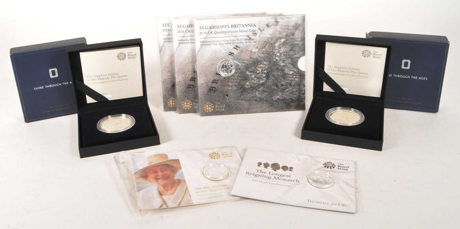 Lot 542 - ROYAL MINT - SEVEN SILVER PROOF COMMEMORATIVE COINS