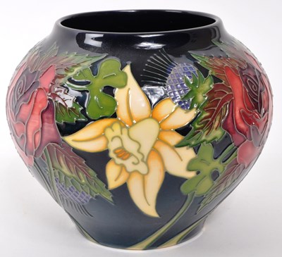 Lot 161 - MOORCROFT POTTERY - CERAMIC DIAMOND JUBILEE PATTERN VASE