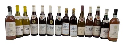 Lot 214 - FOURTEEN ENGLISH & FRENCH WHITE AND ROSE WINE BOTTLES