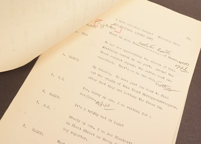 Lot 59 - THE GOON SHOW – BBC COMEDY SHOW 1951-1960 - ORIGINAL RECORDING SCRIPT