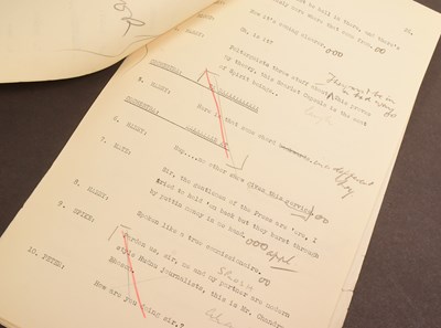 Lot 59 - THE GOON SHOW – BBC COMEDY SHOW 1951-1960 - ORIGINAL RECORDING SCRIPT