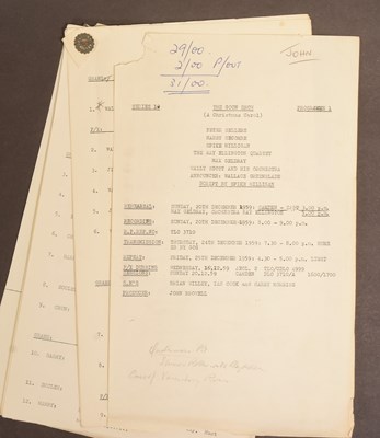 Lot 78 - THE GOON SHOW – BBC COMEDY SHOW 1951-1960 - ORIGINAL RECORDING SCRIPT