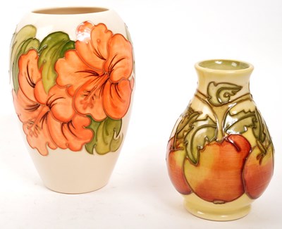 Lot 163 - MOORCROFT POTTERY - TWO CONTEMPORARY CERAMIC VASES