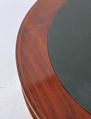 Lot 970 - REGENCY STYLE MAHOGANY VENEERED DRUM TABLE