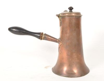 Lot 305 - 19TH CENTURY VICTORIAN COPPER CHOCOLATE POT