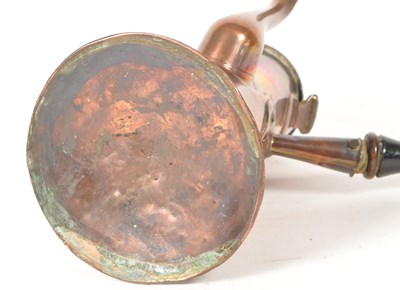 Lot 305 - 19TH CENTURY VICTORIAN COPPER CHOCOLATE POT