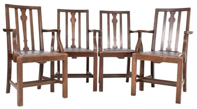 Lot 481 - WARING & GILLOW LTD - FOUR EARLY 20TH CENTURY MAHOGANY CHAIRS
