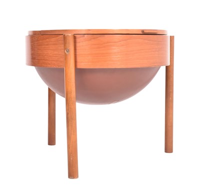 Lot 15 - MID CENTURY 1960S DANISH TEAK SEWING TABLE