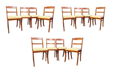 Lot 499 - LARGE 20TH CENTURY CHINESE DINING TABLE AND TWELVE CHAIRS