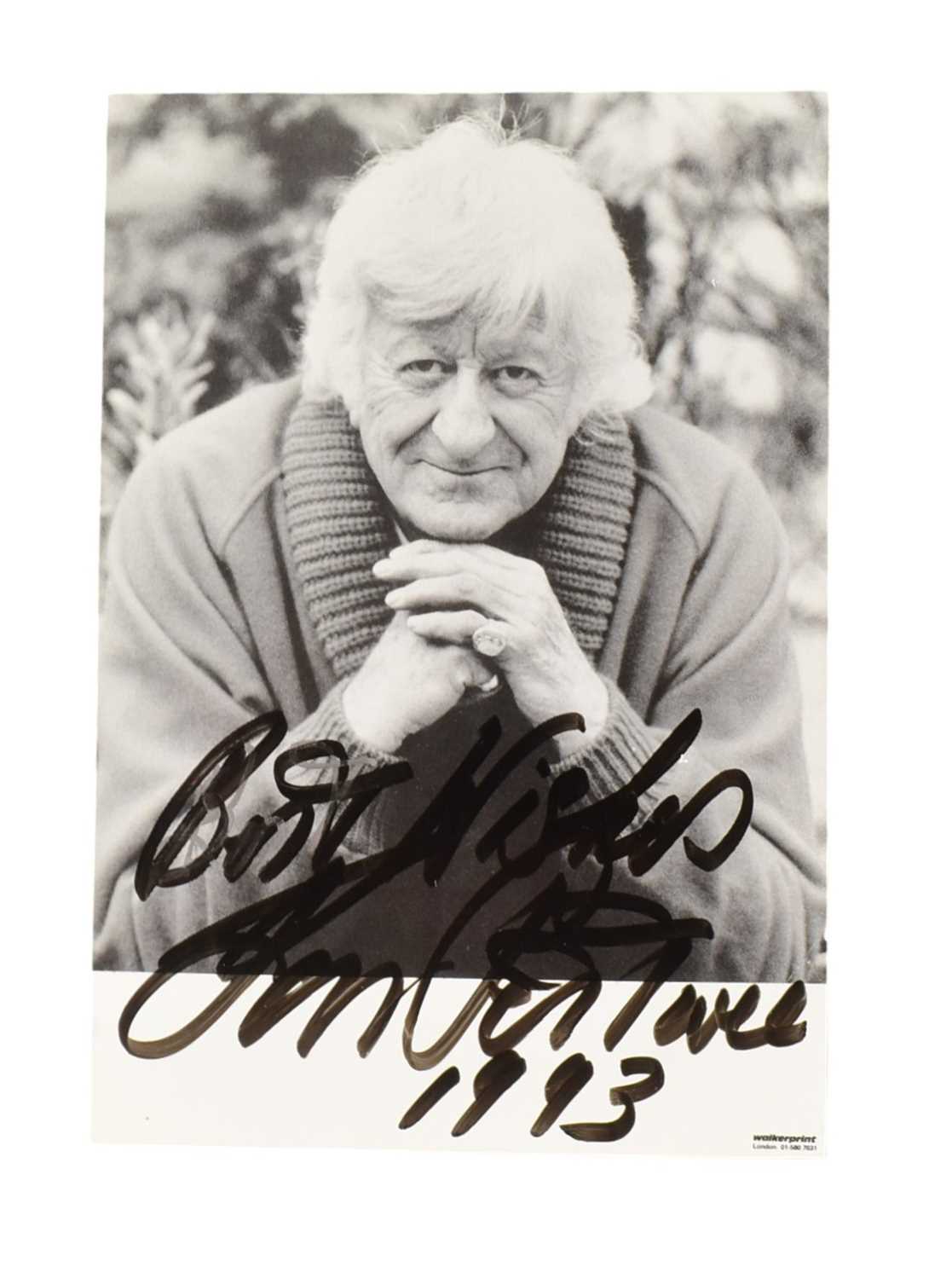 Lot 67 - DOCTOR WHO - JON PERTWEE - SIGNED 6X4" PHOTOGRAPHS