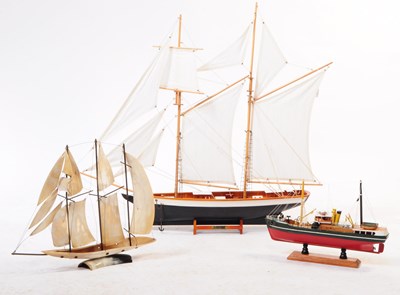 Lot 359 - HAND MADE SCRATCH BUILT MODEL BOATS