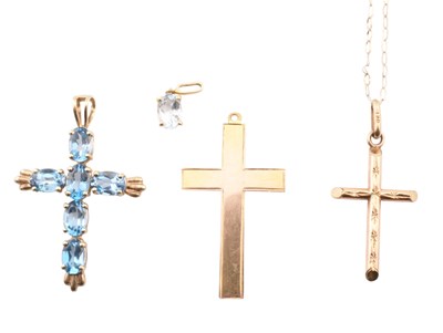 Lot 199 - COLLECTION OF GOLD & GEM SET PENDANT NECKLACE & PENDANTS