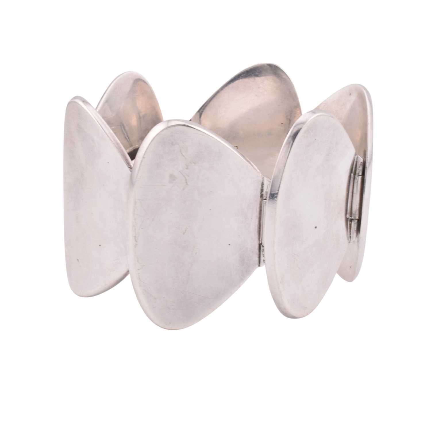 Lot 16 - 1970S BENT KNUDSEN DANISH MODERNIST SILVER BRACELET