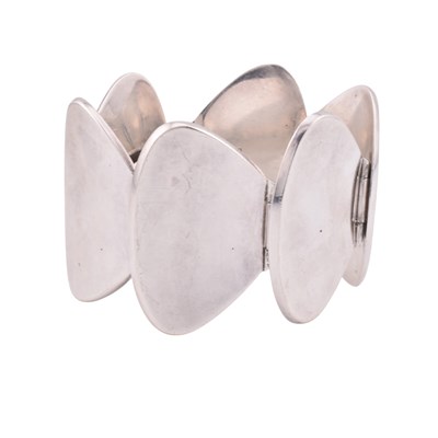 Lot 16 - 1970S BENT KNUDSEN DANISH MODERNIST SILVER BRACELET