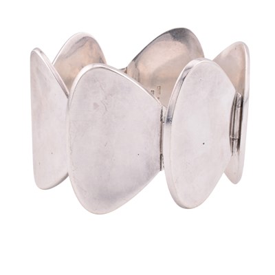 Lot 16 - 1970S BENT KNUDSEN DANISH MODERNIST SILVER BRACELET