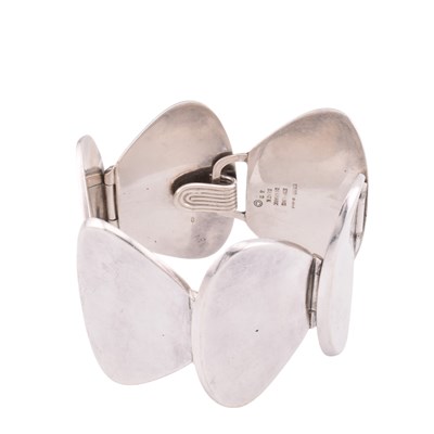 Lot 16 - 1970S BENT KNUDSEN DANISH MODERNIST SILVER BRACELET