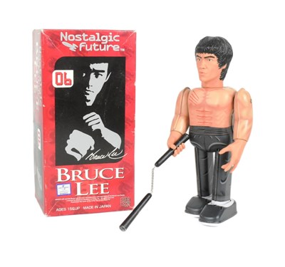 Lot 446 - TINPLATE TOYS - JAPANESE MEDICOM BRUCE LEE ROBOT