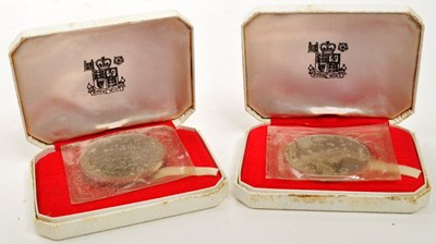 Lot 510 - ROYAL MINT - TWO 1967 GIBRALTAR SILVER PROOF CROWNS