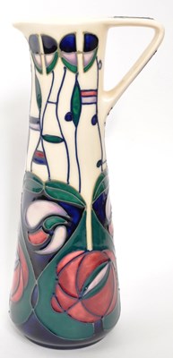 Lot 175 - MOORCROFT POTTERY - CONTEMPORARY TUBE LINED EWER JUG