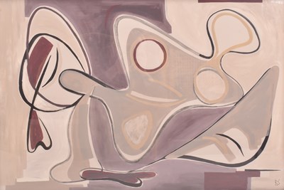 Lot 90 - BIANCA SMITH (B. 1975) - UNTITLED ABSTRACT ON PAPER