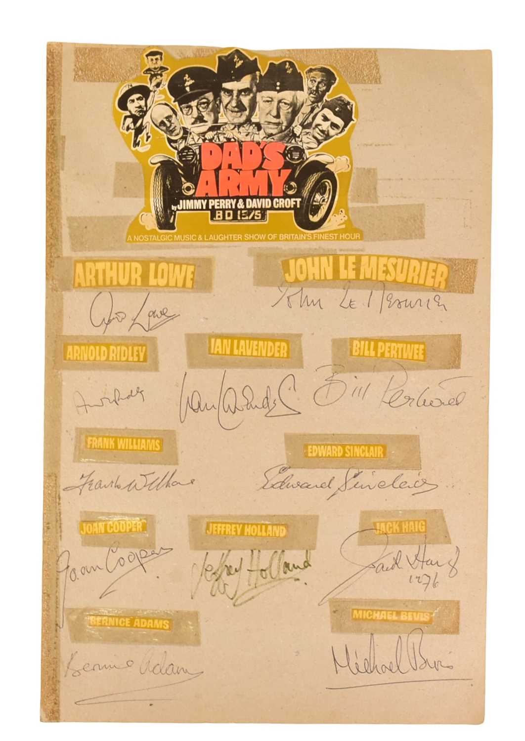 Lot 19 - DAD'S ARMY (BBC SITCOM 1968-1977) - FULL CAST AUTOGRAPHS