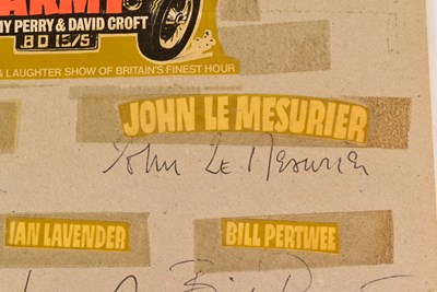 Lot 19 - DAD'S ARMY (BBC SITCOM 1968-1977) - FULL CAST AUTOGRAPHS